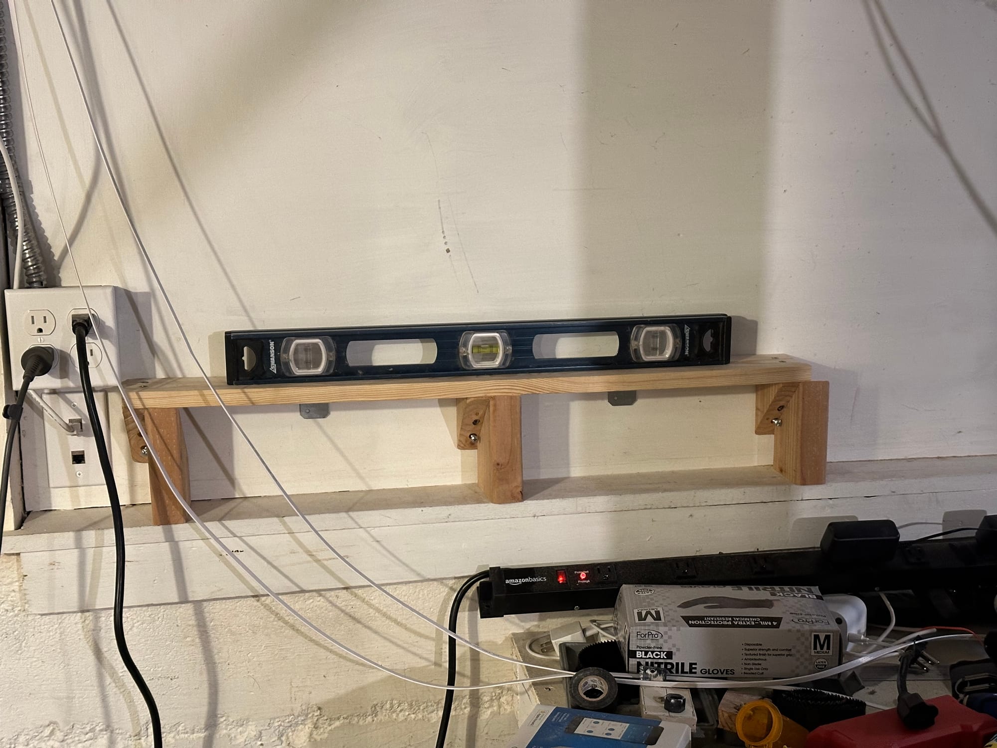 Hanging clamp storage